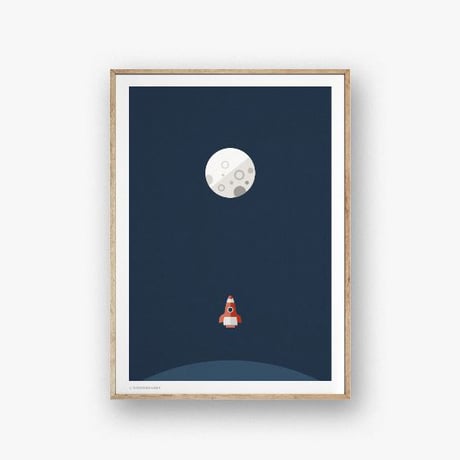 Wonderhagen A5カード「Rocket Navy」