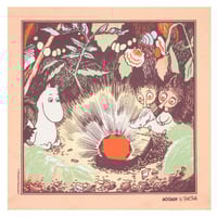 多機能ポケットチーフ ムーミン 北欧デザイン ハンカチ メガネ拭き フィンランド製 | FatCloth 「Treasure」