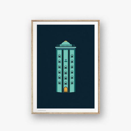 Wonderhagen A5カード「Round Tower」