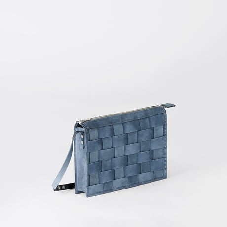 【スウェーデン製】北欧 ハンドメイド ミニバッグ 編込み 上質フルグレインレザー | Eduards Accessories Sweden「Näver」 スモール