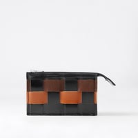 【北欧デザイン】ハンドメイド 財布 編込み 本革 | Eduards「Näver」Patchy ウォレット