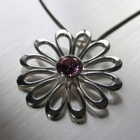 北欧デザイン ギフトに！】ネックレス デイジー モチーフ シルバー925