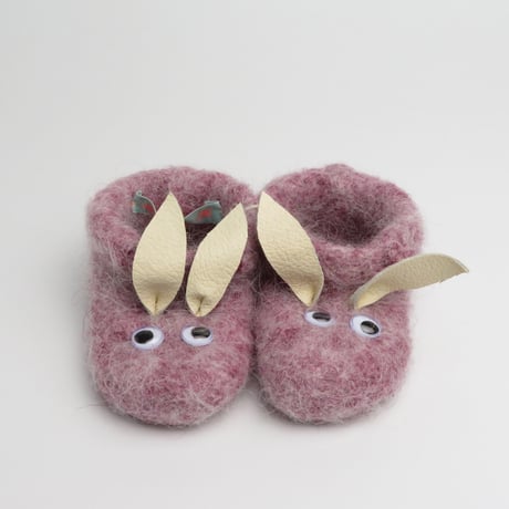 ベビーブーツ 乳幼児用 室内用 ウール ６－18か月 | Hanne H：ブーティ