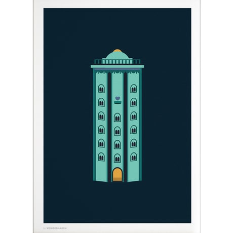 Wonderhagen A5カード「Round Tower」