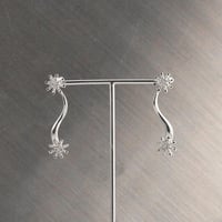 ピアス 雪の結晶 シルバー925 北欧デザイン ハンドメイド フィンランド製 ギフト | Sassi Design：ウィンター