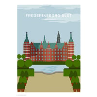 Wonderhagen A5 ポストカード「Frederiksborg Castle」