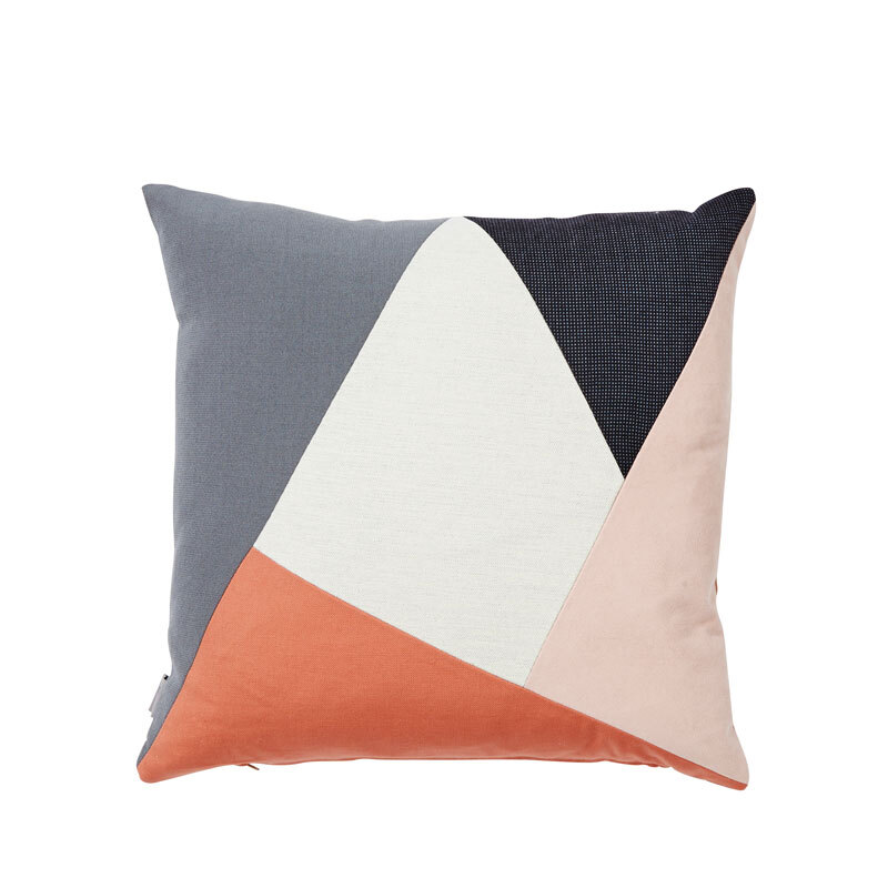 クッションカバー 北欧デザイン 幾何学模様 ハンドメイド カラフルで