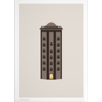 ポスター デンマーク 北欧デザイン おしゃれインテリア アートポスター 50cm x 70cm｜Wonderhagen : Round Tower