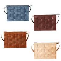 【スウェーデン製】北欧 ハンドメイド ミニバッグ 編込み 上質フルグレインレザー | Eduards Accessories Sweden「Näver」 スモール