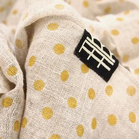 Tikau リネン・ストール（ドット）