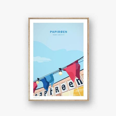 Wonderhagen A5 ポストカード「Papirøen」