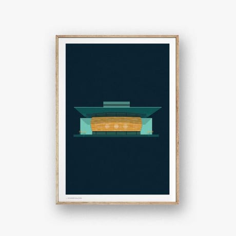 ポスター デンマーク 北欧デザイン おしゃれインテリア アートポスター 50cm x 70cm｜Wonderhagen : Opera House