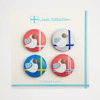 Lines Collection ハンドメイド マグネット 4個セット