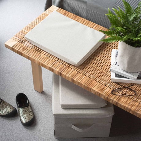 Bigso 収納ボックス フタつき 布製 北欧デザイン | ボックスストレージ Sサイズ