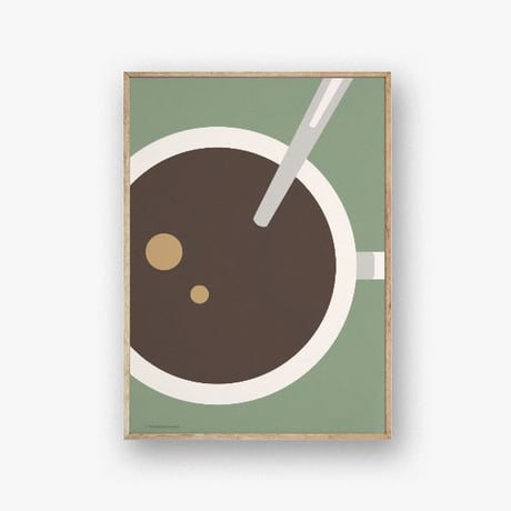 ポスター デンマーク 北欧デザイン おしゃれインテリア アートポスター 50cm x 70cm｜Wonderhagen : Coffee