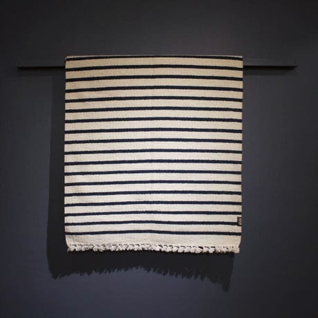 手織りラグ ボーダー柄 玄関・リビング 80x120cm Marine (マリン) | Tikau