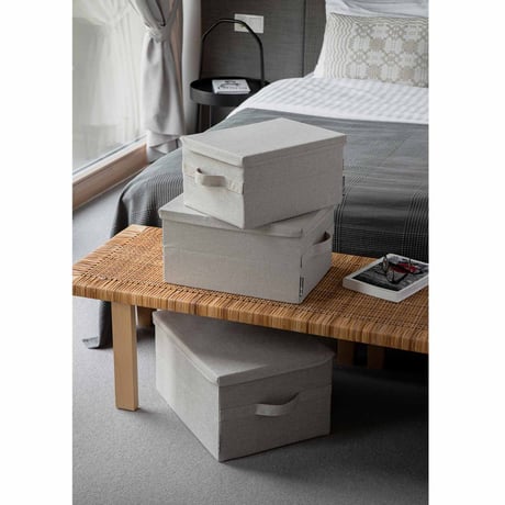 Bigso 収納ボックス フタつき 北欧デザイン | ボックスストレージ Mサイズ