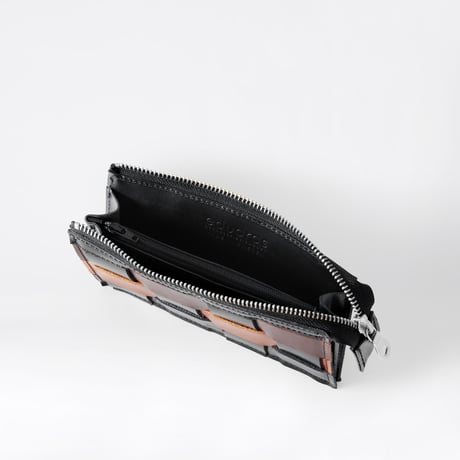 【北欧デザイン】ハンドメイド 財布 編込み 本革 | Eduards「Näver」Patchy ウォレット