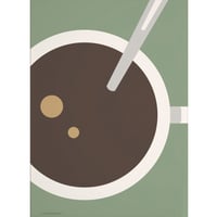ポスター デンマーク 北欧デザイン おしゃれインテリア アートポスター 50cm x 70cm｜Wonderhagen : Coffee