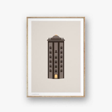 Wonderhagen A5カード「Round Tower」