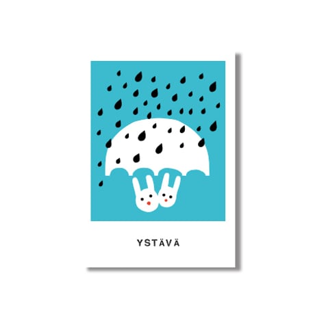 Kaviva Graphics ポストカード：Ystävä（友達）