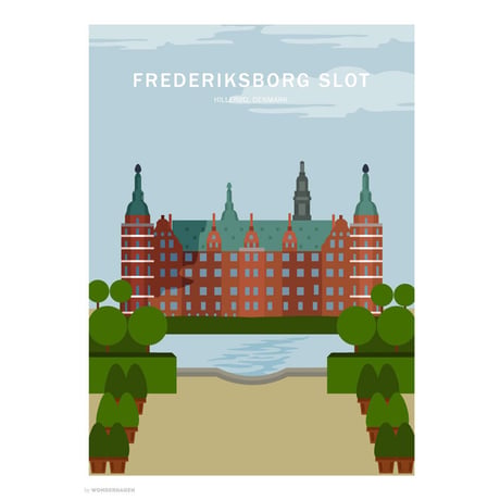Wonderhagen ポスター「Frederiksborg Castle」