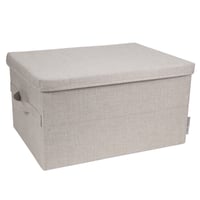 【訳あり】Bigso ソフト・ストレージ 整理ボックス：「Box Storage」M（ベージュ）