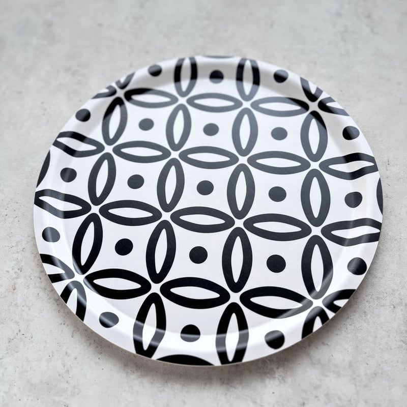 北欧ブランドjamida のデザイナーズトレー /ユキヒョウ 【直径39cm