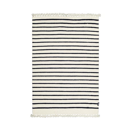 手織りラグ ボーダー柄 玄関・リビング 80x120cm Marine (マリン) | Tikau