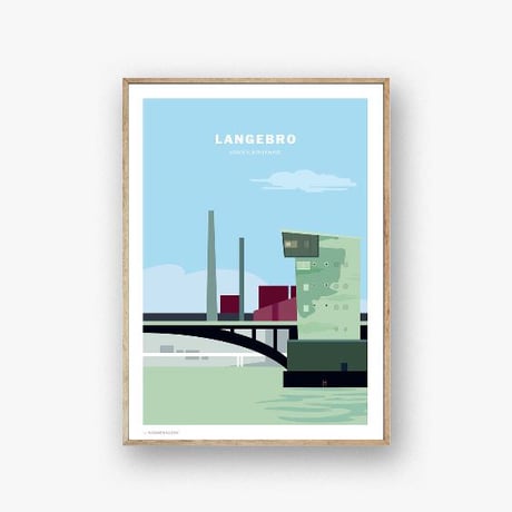 Wonderhagen A5 ポストカード「Langebro」