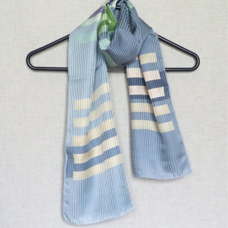Blå Form シルク スカーフ