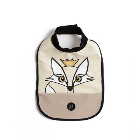 スタイ 首元テープ 北欧デザイン キャラクター ギフト スタイ: キツネのルディ | Baby Livia