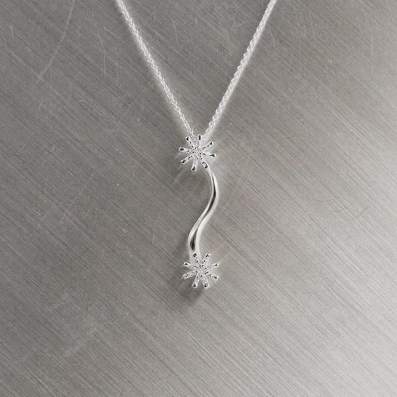 ネックレス 雪の結晶 シルバー925 北欧デザイン ハンドメイド 