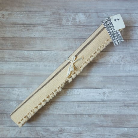 手織りラグ ボーダー柄 玄関・リビング 80x120cm Marine (マリン) | Tikau