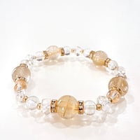 New✨お守りブレスレット💛ゴールドルチルクォーツ💛