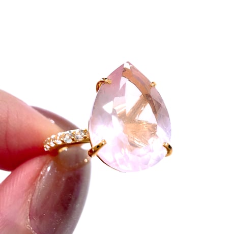 New✨💍キラキラジュエル✨お守りリング🩷ローズクォーツ🩷