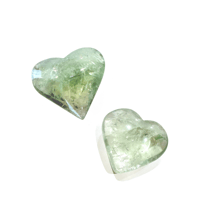 New✨虹入り🌈💚ハートプラシオライト💚✨お守りクリスタル