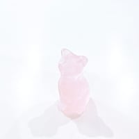 New✨🩷🐈ローズクォーツお座り猫ちゃん🩷お守りクリスタル🩷