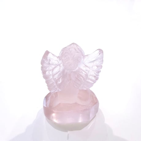 New✨👼🪽🩷お座り天使ローズクォーツ🩷お守りクリスタル