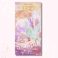 New✨Miracles are always🦄🩷奇跡が起こるのは当たりまえ💫ユニコーンの魔法待ち受け画像🦄✨