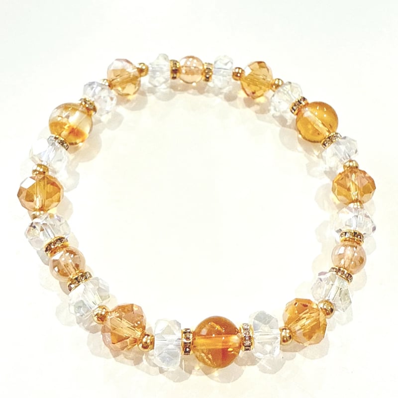 ⭐︎美麗⭐︎非加熱⭐︎レインボーシトリンブレスレット⭐︎ ⭐︎美麗⭐︎非加熱⭐︎レインボーシトリンブレスレット