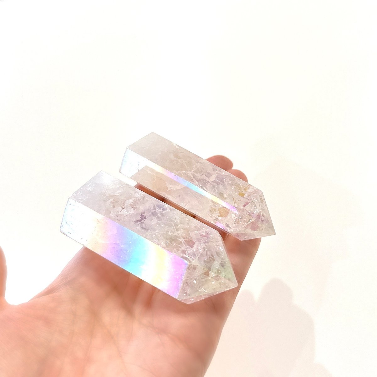 【yucco89】エンジェルオーラクォーツのたこちゃん形オルゴ☆他３点 yucco89】エンジェルオーラクォーツのたこちゃん形オルゴ☆他3