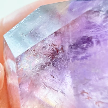 New✨虹入り🌈💜アメトリンポリッシュ_s💜お守りクリスタル