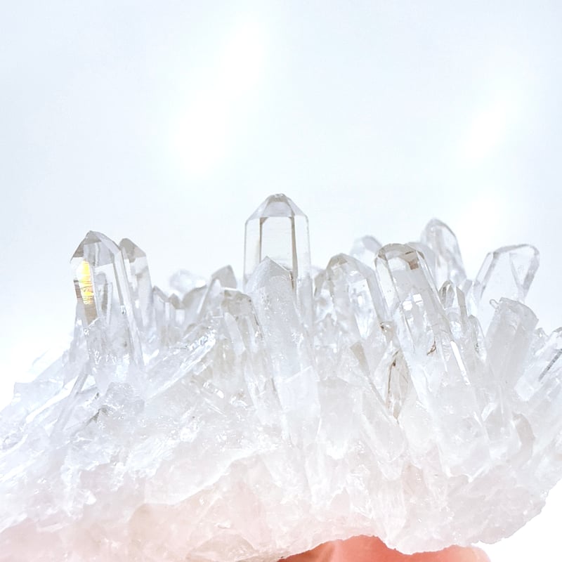 New✨超透明🤍キラキラクリアクォーツクラスター_b🤍お守りクリスタル