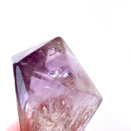 New✨激レア！虹入り🌈💜アメジスト六角柱ポイント💜