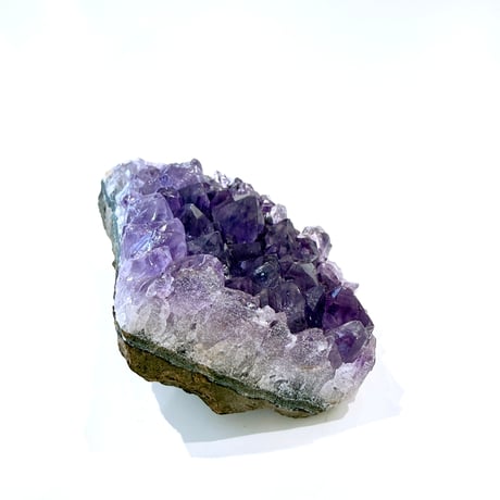New✨虹入り🌈💜ディープアメジストクラスター💜お守りクリスタル