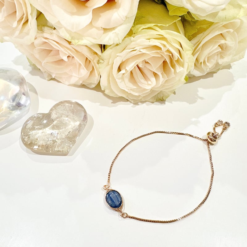 お守りブレスレット💙カイヤナイト💙 | amo by ao