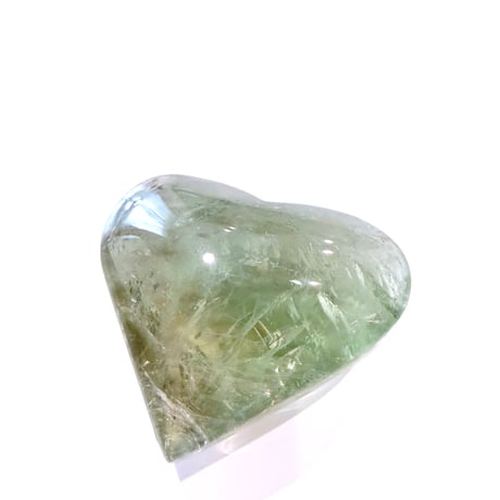 New✨虹入り🌈💚ハートプラシオライト💚✨お守りクリスタル