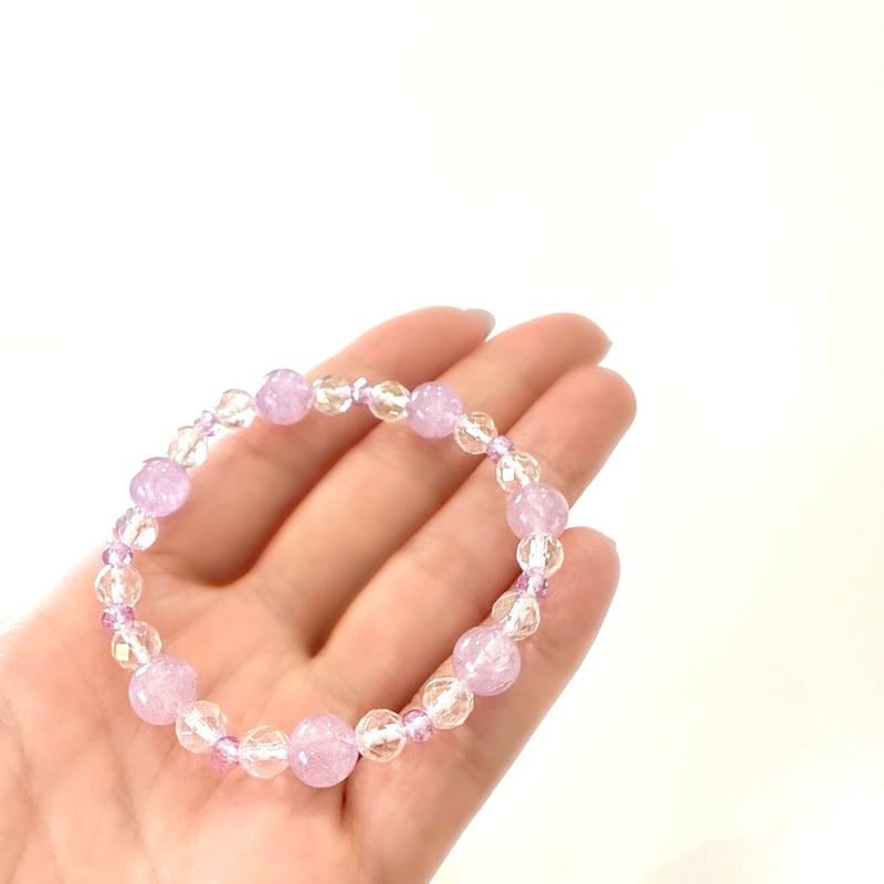 サイズUP可能✨💜お守りブレスレット🪻💜ラベンダーアメジスト