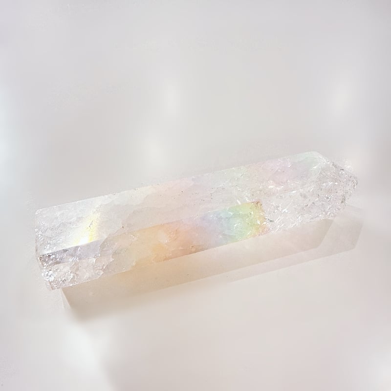 New✨🤍エンジェルオーラクラッククォーツポイント_✨お守りクリスタル